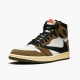 Air Jordan 1 High OG TS SP Travis Scott SailDark Mocha University Red CD4487 100 AJ1 Shoes