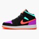 Air Jordan 1 Mid Candy BlackTotal Orange 554725 083 AJ1