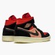 Air Jordan 1 Mid Canyon Rust BQ6472 202 Particle Beige Black AJ1