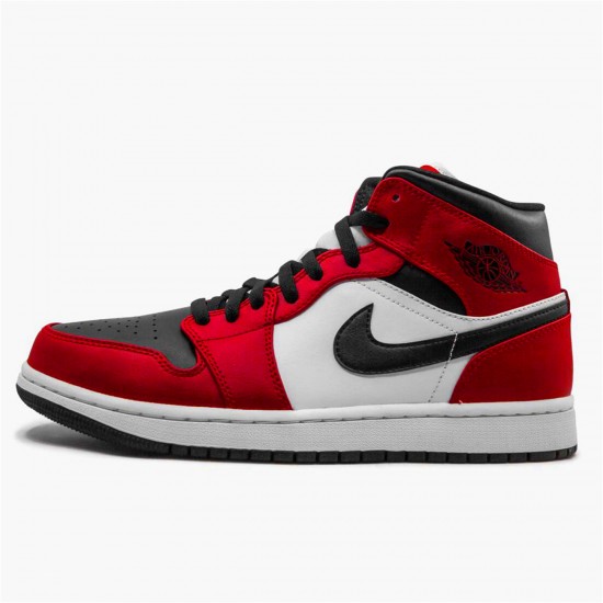 Air Jordan 1 Mid Chicago Black Toe BlackGym Red White 554724 069 AF1 Shoes