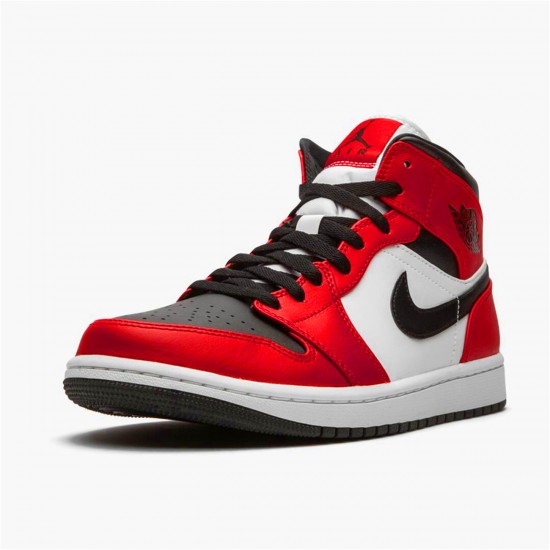Air Jordan 1 Mid Chicago Black Toe BlackGym Red White 554724 069 AF1 Shoes