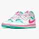 Air Jordan 1 Mid Digital Pink WhiteDigital Pink Aurora Gree 555112 102 AJ1