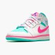 Air Jordan 1 Mid Digital Pink WhiteDigital Pink Aurora Gree 555112 102 AJ1