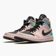 Air Jordan 1 Mid Dirty Powder Iridescent Barely RoseBlackMulti BQ6472 602 AJ1