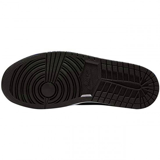 Air Jordan 1 Mid Hyper Royal Tumbled Leather 554724 077 AJ1 Mens Jordan Shoes