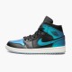 Air Jordan 1 Mid Iridescent Black BlackPale Ivory Multi Color BQ6472 009 AJ1