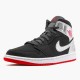 Air Jordan 1 Mid Johnny Kilroy BlackGym Red Metallic Silver Shoes 554724 057 AJ1