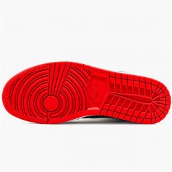 Air Jordan 1 Mid Johnny Kilroy BlackGym Red Metallic Silver Shoes 554724 057 AJ1