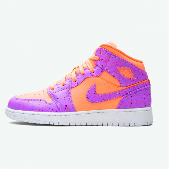 Air Jordan 1 Mid SE Atomic Pulse Orange PulseAtomic Violet AV5174 800 AJ1