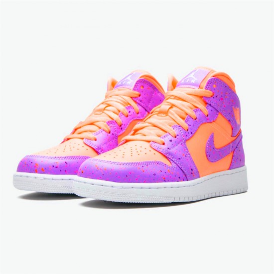 Air Jordan 1 Mid SE Atomic Pulse Orange PulseAtomic Violet AV5174 800 AJ1