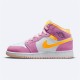 Air Jordan 1 Mid SE GS Arctic Pink DC9517 600 WMNS AJ1 Light Arctic Pink University Gold White