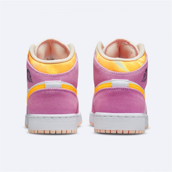 Air Jordan 1 Mid SE GS Arctic Pink DC9517 600 WMNS AJ1 Light Arctic Pink University Gold White