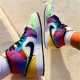 Air Jordan 1 Mid SE Multicolor WhiteBlackLightbulbTeam Ora CW1140 100 AJ1 Shoes