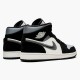 Air Jordan 1 Mid Satin Grey Toe BlackAnthracite Sail 852542 011 Shoes AJ1