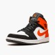 Air Jordan 1 Mid Shattered Backboard BlackWhite Starfish 554724 058 AJ1 Shoes