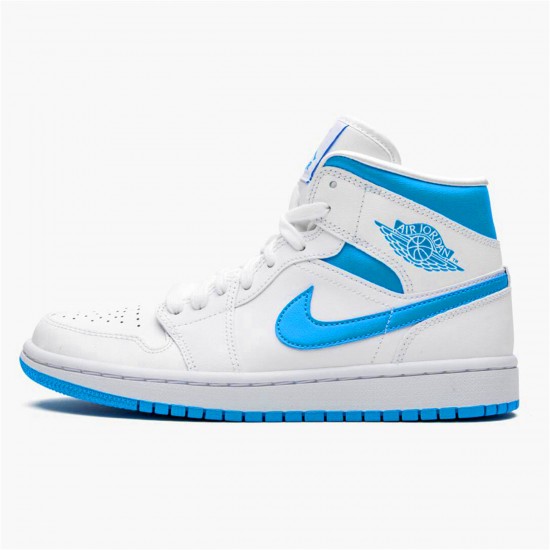 Air Jordan 1 Mid UNC University BlueWhite AJ1 Shoes BQ6472 114