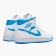 Air Jordan 1 Mid UNC University BlueWhite AJ1 Shoes BQ6472 114