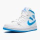 Air Jordan 1 Mid UNC University BlueWhite AJ1 Shoes BQ6472 114