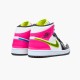 Air Jordan 1 Mid White Black Cyber Pink CZ9834 100 AJ1 Shoes