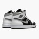 Air Jordan 1 Mid White Shadow BlackWhite Lt Smoke Grey 554724 073 AJ1