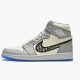 Air Jordan 1 Retro High Dior Wolf GreySail Photon Dust Whi CN8607 002 AJ1