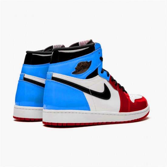 Air Jordan 1 Retro High Fearless WhiteUniversity Blue Varsity CK5666 100 AJ1 Shoes