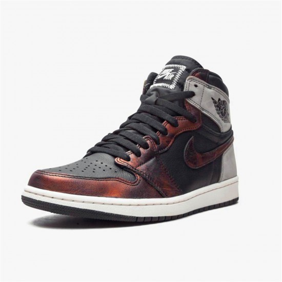 Air Jordan 1 Retro High Light Army Rust Shadow Patina 555088 033 BlackGrey Rust