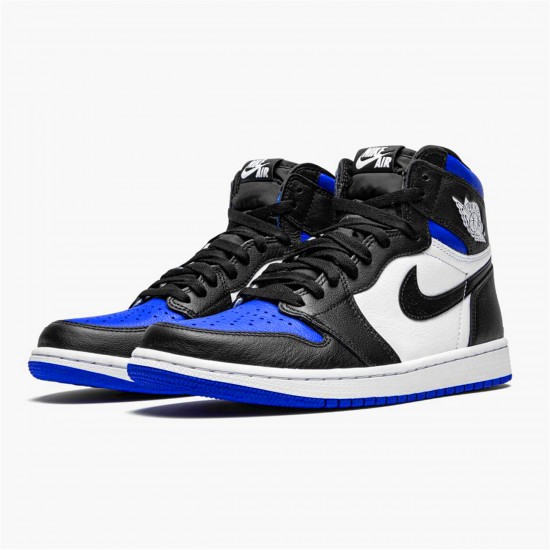 Air Jordan 1 Retro High OG Royal Toe Black White Game Royal Black 555088 041 Shoes