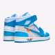 Air Jordan 1 Retro High Off White University Blue AJ1 Shoes AQ0818 148 WhiteDark Powder Blue Cone