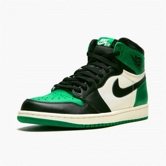 Air Jordan 1 Retro High Pine Green AJ1 Shoes 555088 302 Pine GreenBlack Sail