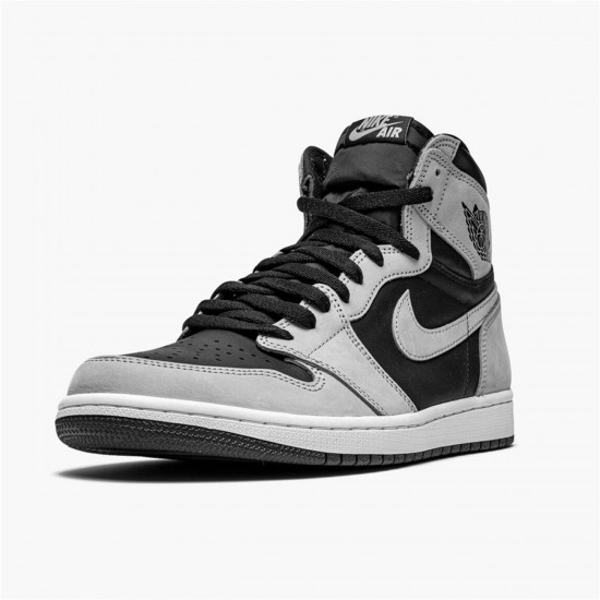 Air Jordan 1 Retro High Shadow 2.0 555088 035 BlackWhite Light Smoke Grey