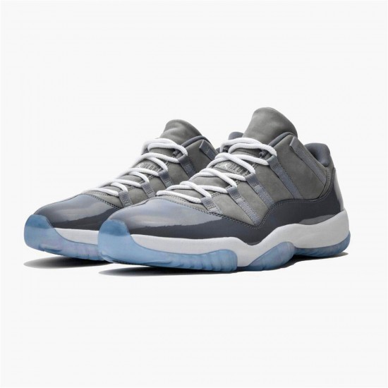 Air Jordan 11 Low Cool Grey Mens 528895 003 Medium GreyWhite Gunsmoke AJ11 Black