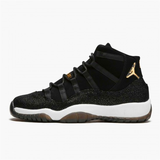 Air Jordan 11 Retro Heiress Black Stingray 852625 030 BlackMetallic Gold White AJ11 Black