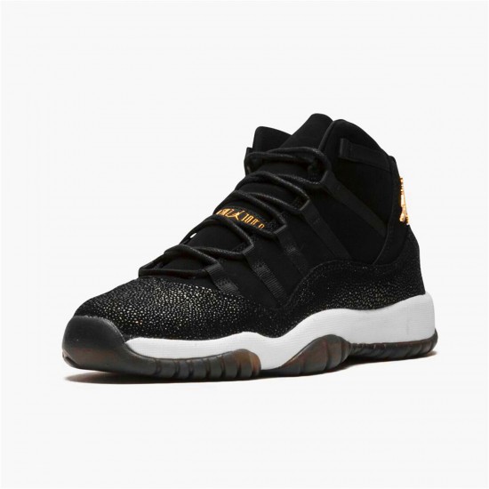 Air Jordan 11 Retro Heiress Black Stingray 852625 030 BlackMetallic Gold White AJ11 Black