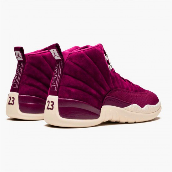 Air Jordan 12 Retro Bordeaux Mens AJ12 130690 617 BordeauxSail Metallic Silver