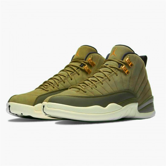 Air Jordan 12 Retro Chris Paul Class of 2003 Mens AJ12 130690 301 Olive CanvasSailBlack Metall