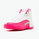 Air Jordan 12 Retro Dynamic Pink AJ12 510815 109 WhiteVivid Pink Mtllc Silver