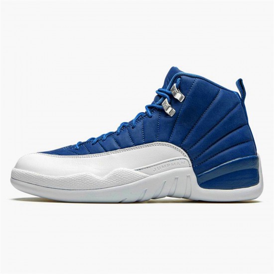 Air Jordan 12 Retro Indigo Mens AJ12 130690 404 Stone BlueLegend Blue Obsidia