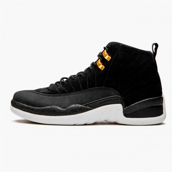 Air Jordan 12 Retro Reverse Taxi Mens AJ12 130690 017 BlackGold White