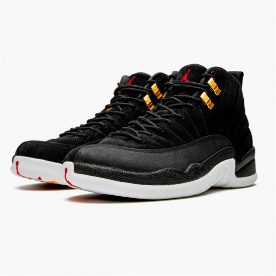 Air Jordan 12 Retro Reverse Taxi Mens AJ12 130690 017 BlackGold White