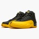 Air Jordan 12 Retro University Gold Mens AJ12 130690 070 BlackBlack University Gold