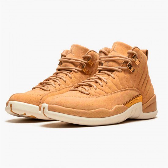 Air Jordan 12 Retro Vachetta Tan AJ12 AO6068 203 BordeauxSail Metallic Silver