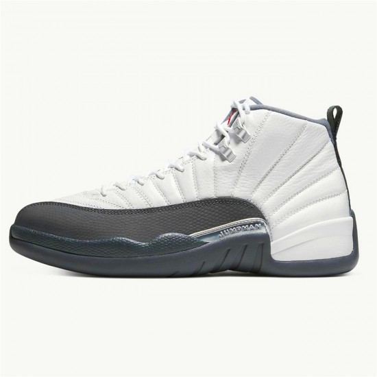 Air Jordan 12 Retro White Dark Grey Mens AJ12 130690 160 WhiteDark Grey Gym Red