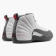 Air Jordan 12 Retro White Dark Grey Mens AJ12 130690 160 WhiteDark Grey Gym Red