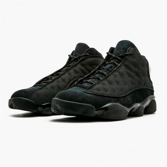 Air Jordan 13 Retro Black Cat Mens AJ13 Black Shoes 414571 011