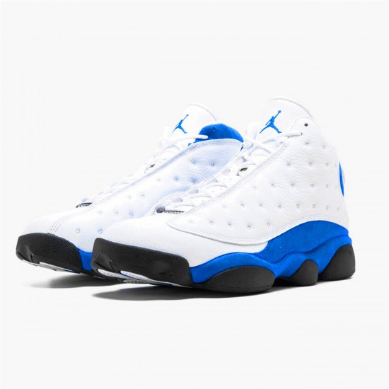 Air Jordan 13 Retro Hyper Royal Mens 414571 117 WhiteHyper Royal Black AJ13