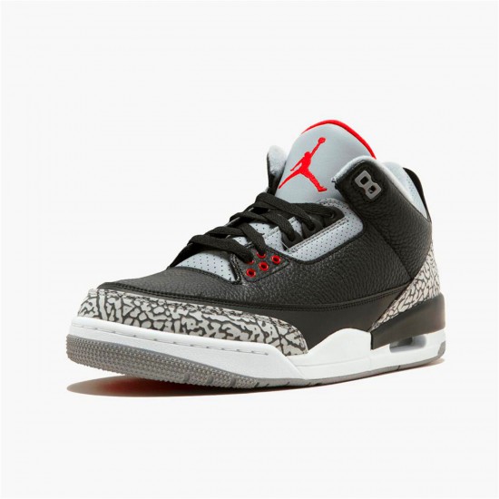 Air Jordan 3 Retro Og BlackCement BlackFire Red Cement Grey 854262 001 Aj3 Shoes