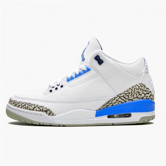 Air Jordan 3 Retro UNC CT8532 104 WhiteValor Blue Tech Gray AJ3