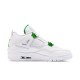 Air Jordan 4 Retro Metallic Green CT8527 113 WhiteMetallic Silver Pine Gre AJ4