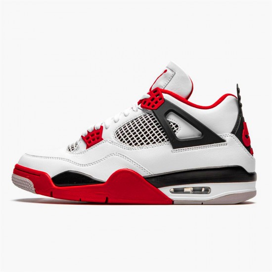 Air Jordan 4 Retro OG Fire Red 2020 Mens WhiteFire Red Black Tech Grey DC7770 160